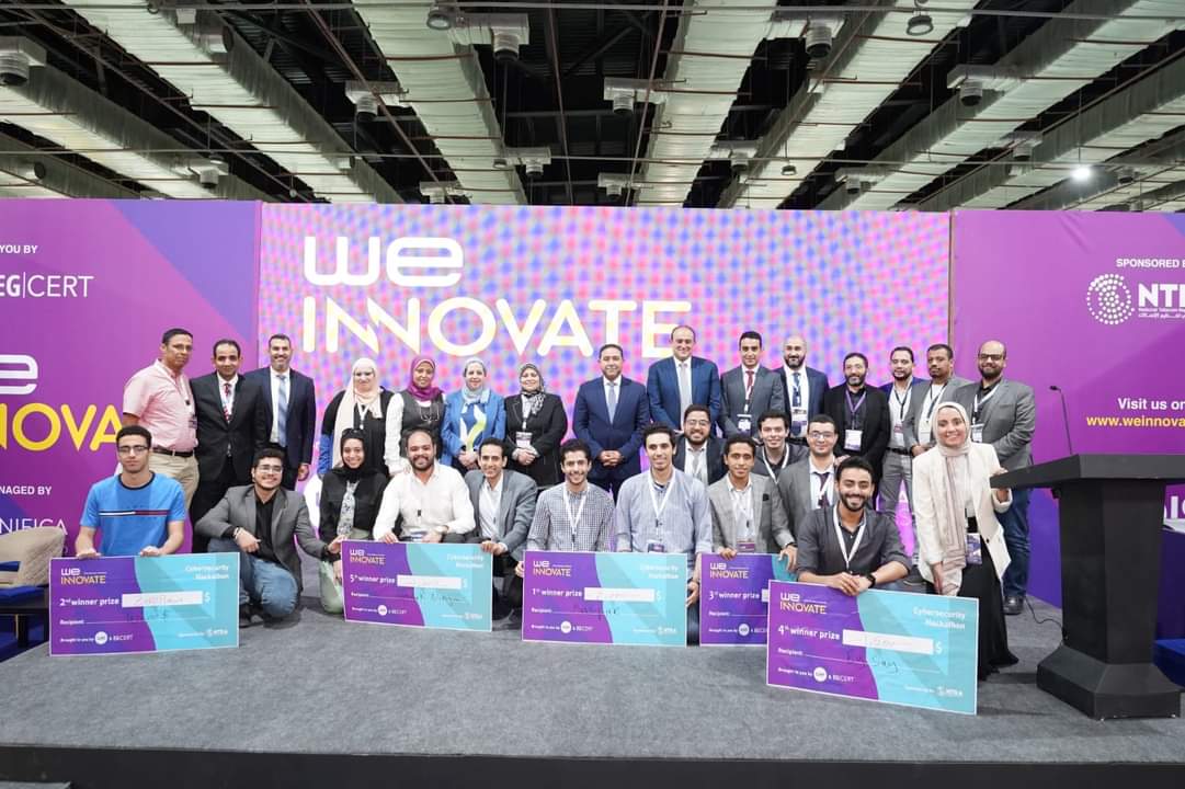 We Innovate Egypt — game and tech award ceremony winners on stage